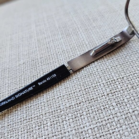 Kirkland Signature Men Eyeglasses Frame BAROLO Dk. Matte Gun Frame Made in Italy - Picture 10 of 13